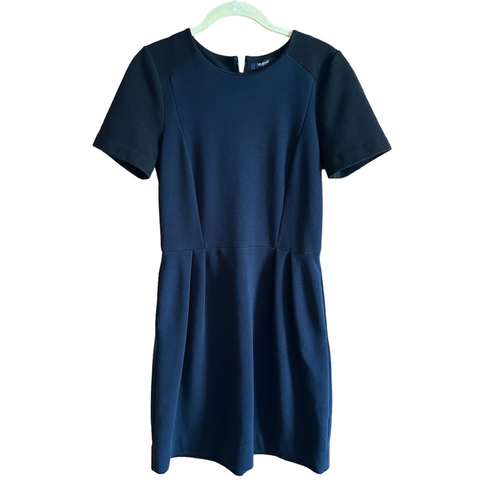 Madewell Gallerist Ponte Colorblock Short Sleeve Dress Size 4